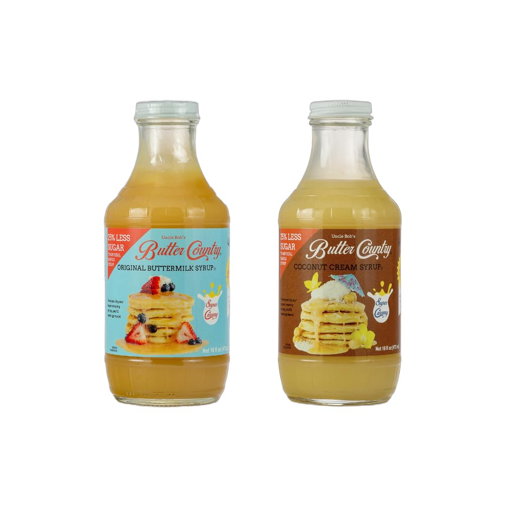 Butter Country Buttermilk Syrup, 2-flavor pack