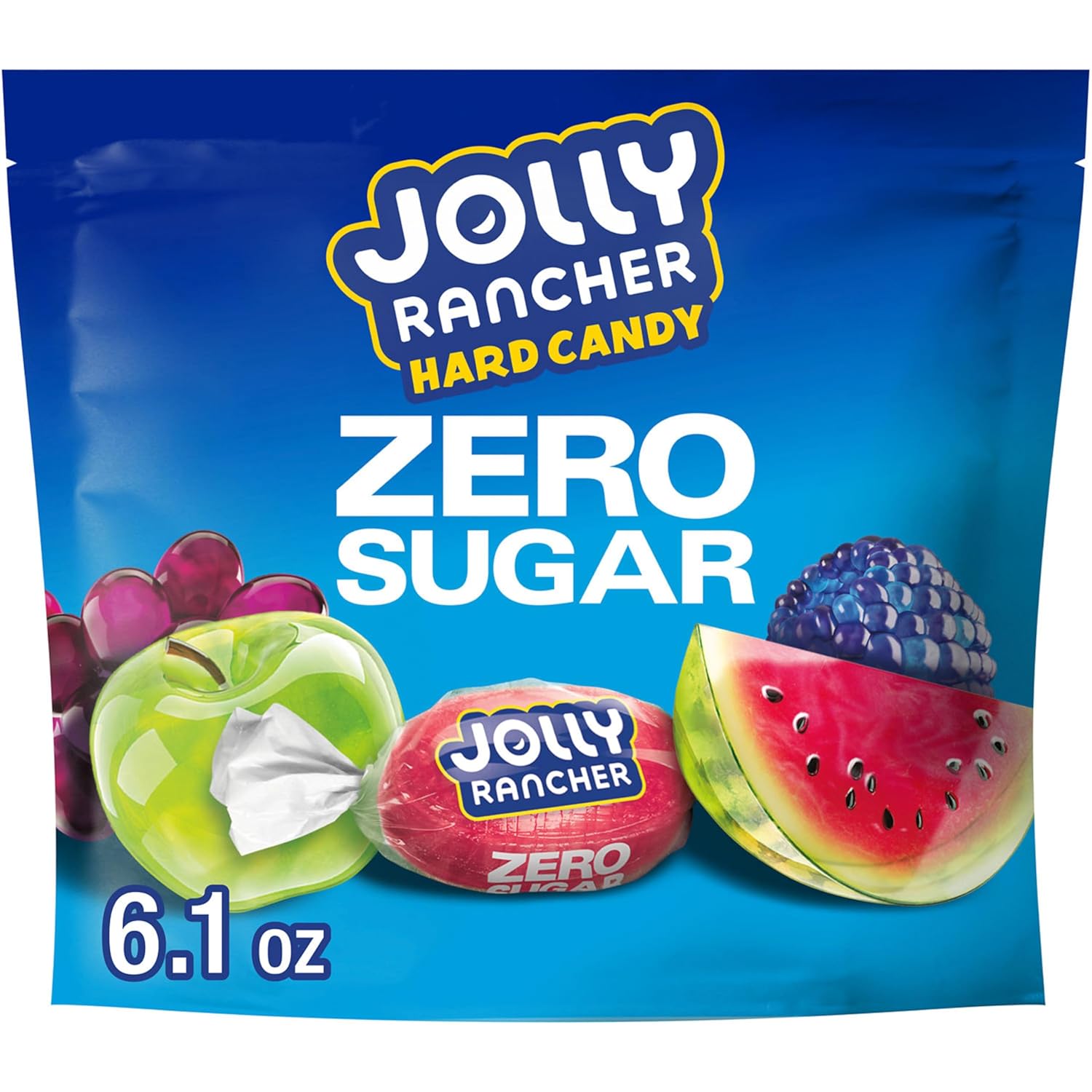 OLLY RANCHER Zero Sugar Assorted Fruit Flavored Hard Candy Bag